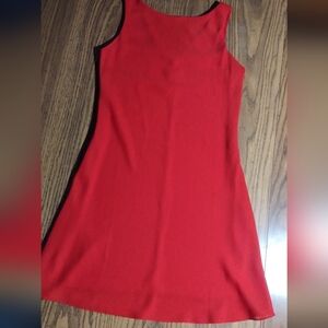 Elegant Red Sleeveless Dress